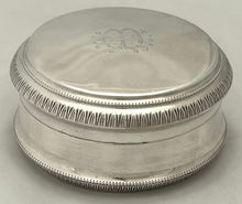 Early 20th Century Continental Silver Plated Circular Box.