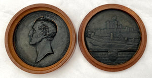 19th Century Wooden Medal Box: Duke of Wellington Lord Warden of the Cinque Ports.