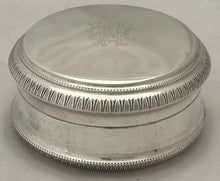 Early 20th Century Continental Silver Plated Circular Box.