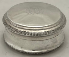 Early 20th Century Continental Silver Plated Circular Box.