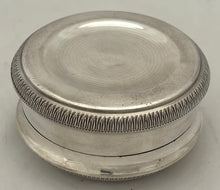 Early 20th Century Continental Silver Plated Circular Box.