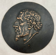 19th Century Relief Portrait Plaque of Benjamin Disraeli, Earl of Beaconsfield & British Prime Minister.