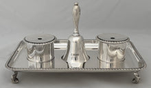 'Given by King Edward', Earls of Leicester, Holkham Hall, Silver Inkstand London 1909 D & J Wellby. 25.9 ozt.