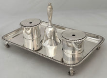 'Given by King Edward', Earls of Leicester, Holkham Hall, Silver Inkstand London 1909 D & J Wellby. 25.9 ozt.