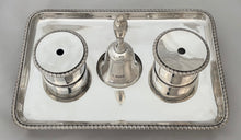 'Given by King Edward', Earls of Leicester, Holkham Hall, Silver Inkstand London 1909 D & J Wellby. 25.9 ozt.