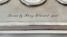 'Given by King Edward', Earls of Leicester, Holkham Hall, Silver Inkstand London 1909 D & J Wellby. 25.9 ozt.