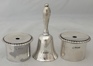 'Given by King Edward', Earls of Leicester, Holkham Hall, Silver Inkstand London 1909 D & J Wellby. 25.9 ozt.