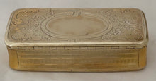 Mid 19th Century Ornate Gilt Metal Snuff Box.