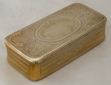 Mid 19th Century Ornate Gilt Metal Snuff Box.