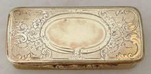 Mid 19th Century Ornate Gilt Metal Snuff Box.