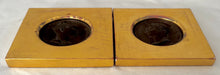 Napoleon Emp Et Roi & Marie Louise Imperatrice Bronze Portrait Profile Medallions, After Andrieu.