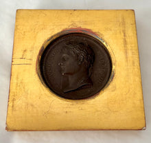 Napoleon Emp Et Roi & Marie Louise Imperatrice Bronze Portrait Profile Medallions, After Andrieu.