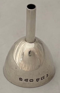 Victorian Silver Miniature Perfume Funnel. Chester 1897 Saunders & Shepherd.