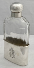 Victorian Silver & Cut Glass Hip Flask. London 1897 Charles & George Asprey.