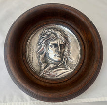 Le General Bonaparte Silvered Portrait Profile Roundel, After David D'Angers.