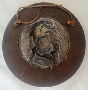 Le General Bonaparte Silvered Portrait Profile Roundel, After David D'Angers.
