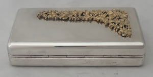 Elizabeth II Parcel Gilt Silver Box. London 1978 Stuart Devlin. 5.2 troy ounces.