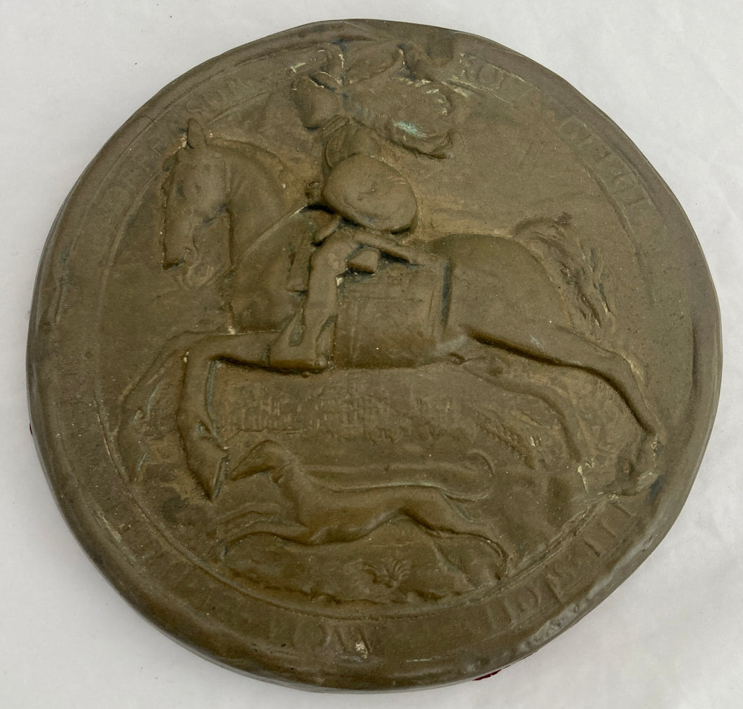 The Great Seal of Charles I Relief Plaque.