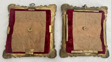 Pair of 19th Century Gilt Metal Portrait Plaques, Rev John Wesley & John Milton.