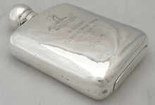 Lieutenant-Colonel Walter Dickens Daunt, Central India Horse, British Indian Army, Silver Hip Flask. 6.7 troy ounces.