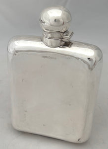 Lieutenant-Colonel Walter Dickens Daunt, Central India Horse, British Indian Army, Silver Hip Flask. 6.7 troy ounces.