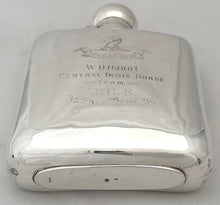 Lieutenant-Colonel Walter Dickens Daunt, Central India Horse, British Indian Army, Silver Hip Flask. 6.7 troy ounces.