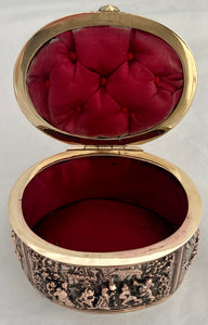 Late 19th Century French Electrotype Jewel Casket. Adolphe Boulenger of Paris.