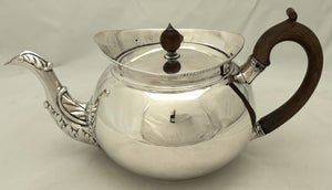 Admiral Adam Duncan, 1st Viscount Duncan, George III Silver Teapot. Edinburgh 1802 John McDonald. 22.7 troy ounces.