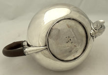 Admiral Adam Duncan, 1st Viscount Duncan, George III Silver Teapot. Edinburgh 1802 John McDonald. 22.7 troy ounces.