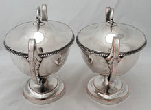 George III Pair of Old Sheffield Plate Sauce Tureens, circa 1790 - 1810.
