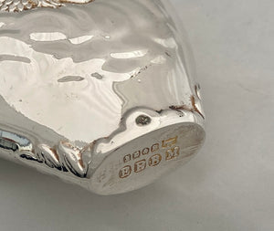 Reynolds Angels Silver Plated Hip Flask. James Dixon & Sons Sheffied.