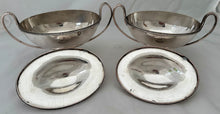 George III Pair of Old Sheffield Plate Sauce Tureens, circa 1790 - 1810.