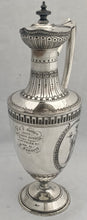 Arts & Crafts Movement Victorian Silver Plated Wine Ewer with Neoclassical Influence.