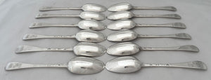 Thomas Tufton, 6th Earl of Thanet, 18th Baron de Clifford (1644 - 1729), Twelve George I Silver Tablespoons. London 1718/22 Samuel Hitchcock. 27.1 troy ounces.