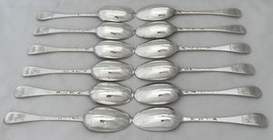 Thomas Tufton, 6th Earl of Thanet, 18th Baron de Clifford (1644 - 1729), Twelve George I Silver Tablespoons. London 1718/22 Samuel Hitchcock. 27.1 troy ounces.