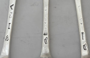 Thomas Tufton, 6th Earl of Thanet, 18th Baron de Clifford (1644 - 1729), Twelve George I Silver Tablespoons. London 1718/22 Samuel Hitchcock. 27.1 troy ounces.