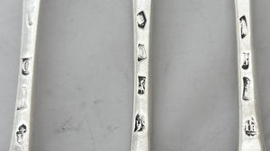 Thomas Tufton, 6th Earl of Thanet, 18th Baron de Clifford (1644 - 1729), Twelve George I Silver Tablespoons. London 1718/22 Samuel Hitchcock. 27.1 troy ounces.