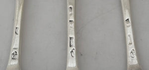 Thomas Tufton, 6th Earl of Thanet, 18th Baron de Clifford (1644 - 1729), Twelve George I Silver Tablespoons. London 1718/22 Samuel Hitchcock. 27.1 troy ounces.