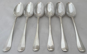 Thomas Tufton, 6th Earl of Thanet, 18th Baron de Clifford (1644 - 1729), Twelve George I Silver Tablespoons. London 1718/22 Samuel Hitchcock. 27.1 troy ounces.