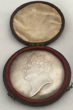 The Death of George IV Cased & Glazed Medallion, after William Bain. Circa 1830.