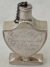 Spanish King's Immemorial Infantry Regiment No.1, 3rd Battalion, Silver Scent Bottle, circa 1810.