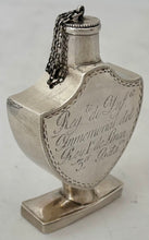 Spanish King's Immemorial Infantry Regiment No.1, 3rd Battalion, Silver Scent Bottle, circa 1810.