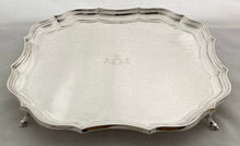 George V Crested Silver Salver. Birmingham 1929 Barker Bros. 47 troy ozs