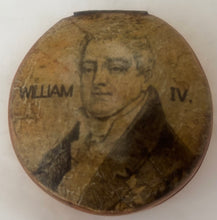 William IV Portrait Treen Box, Circa 1830 - 1837.