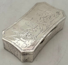 Lieutenant Colonel Dottin Maycock, 16th (Queens) Lancers, Silver Table Snuff Box. London 1841 Charles Rawlings & William Summers. 10.8 troy ounces.