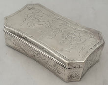 Lieutenant Colonel Dottin Maycock, 16th (Queens) Lancers, Silver Table Snuff Box. London 1841 Charles Rawlings & William Summers. 10.8 troy ounces.