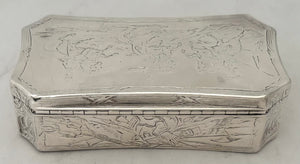 Lieutenant Colonel Dottin Maycock, 16th (Queens) Lancers, Silver Table Snuff Box. London 1841 Charles Rawlings & William Summers. 10.8 troy ounces.