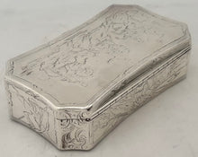 Lieutenant Colonel Dottin Maycock, 16th (Queens) Lancers, Silver Table Snuff Box. London 1841 Charles Rawlings & William Summers. 10.8 troy ounces.