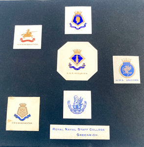 Comprehensive Album of Royal Navy Ship Crests.