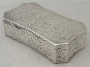 Lieutenant Colonel Dottin Maycock, 16th (Queens) Lancers, Silver Table Snuff Box. London 1841 Charles Rawlings & William Summers. 10.8 troy ounces.